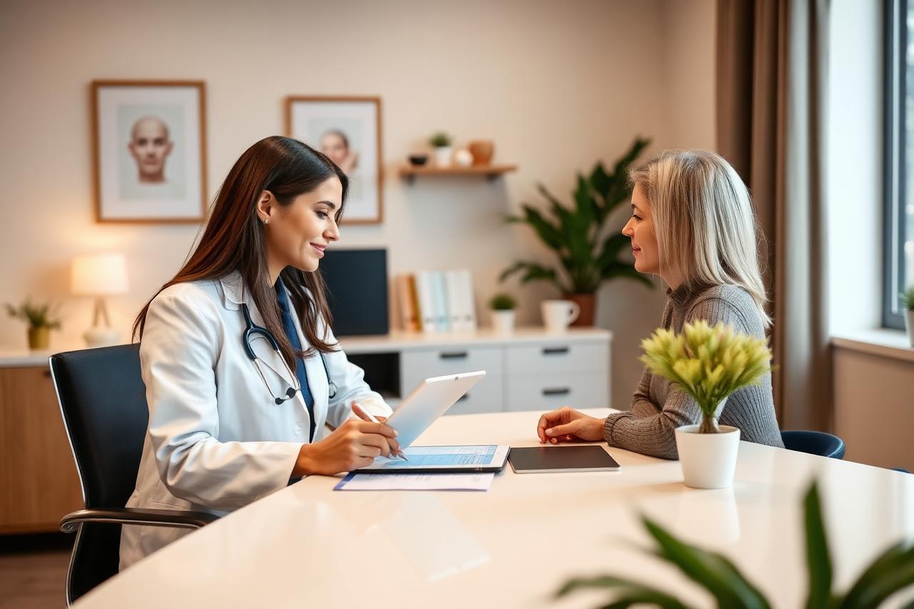 Woman feeling energetic and balanced after hormone therapy
