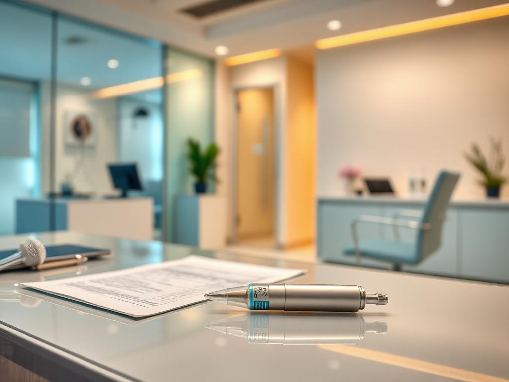 Physician explaining tirzepatide weight loss treatment in Atlanta